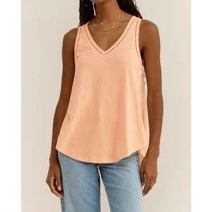 NEW Z SUPPLY vagabond lace trim tank in grapefruit